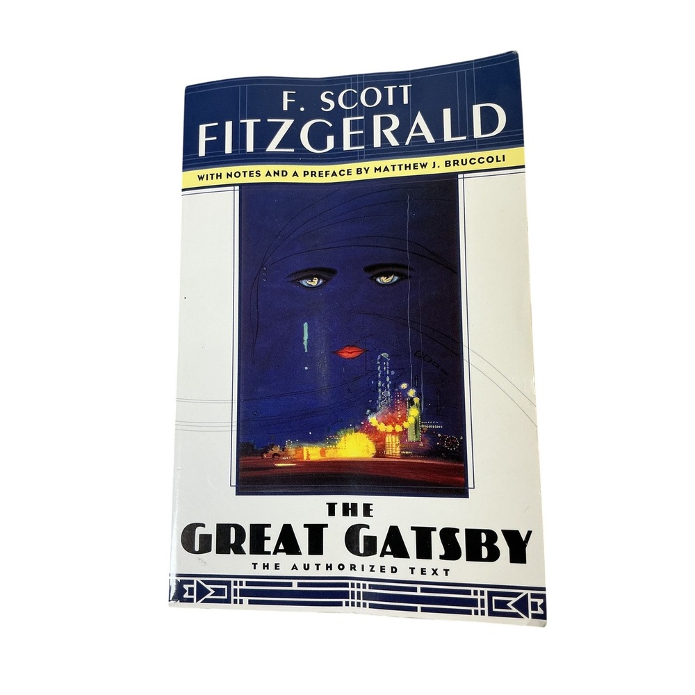 The Great Gatsby F Scott Fitzgerald 1995 Scribner Paperback Book